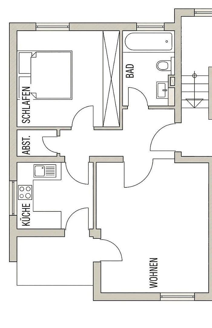 Prenájom bytu 2-izbový 54 m², Grieselstraße 39, Bensheim, Hesensko Prenájom bytu 2-izbový 54 m², Grieselstraße 39, Bensheim, Hesensko