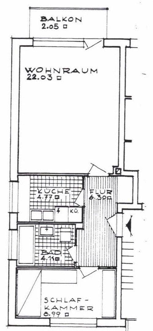 Predaj bytu 2-izbový 49 m², Kalkbrenner Straße 46, Lübeck, Šlezvicko-Holštajnsko Predaj bytu 2-izbový 49 m², Kalkbrenner Straße 46, Lübeck, Šlezvicko-Holštajnsko