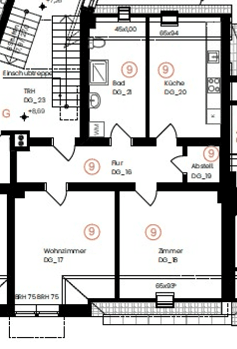 Prenájom bytu 2-izbový 71 m², Kemnastr. 17, Recklinghausen, Severné Porýnie - Westfálsko Prenájom bytu 2-izbový 71 m², Kemnastr. 17, Recklinghausen, Severné Porýnie - Westfálsko