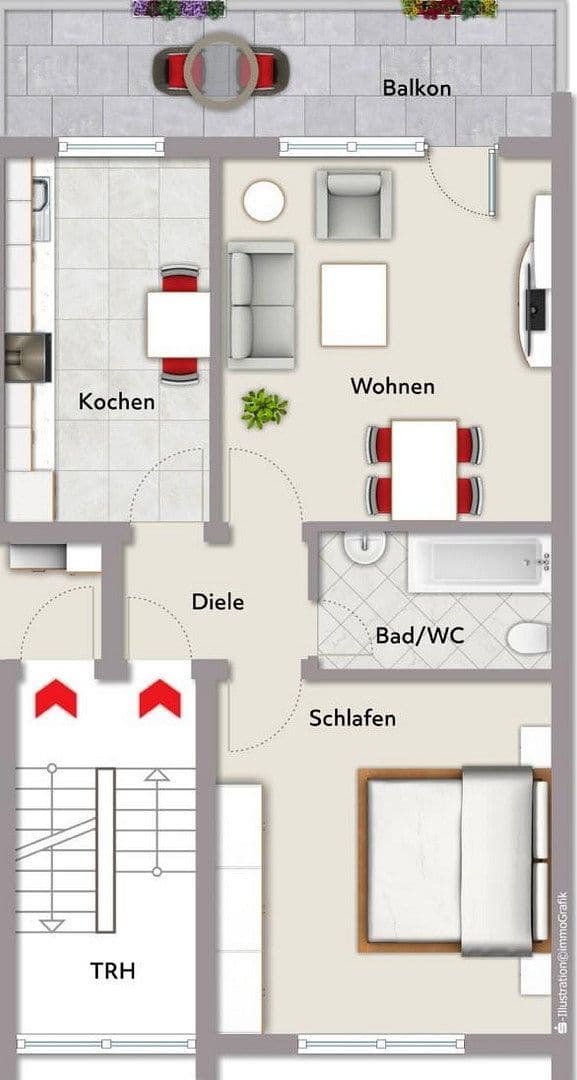 Prenájom bytu 2-izbový 62 m², Hockenheim, Bádensko-Wurttembersko Prenájom bytu 2-izbový 62 m², Hockenheim, Bádensko-Wurttembersko