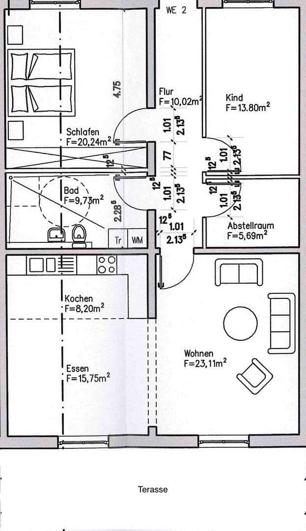 Prenájom bytu 3-izbový 110 m², Ahrensfelde, Brandenbursko Prenájom bytu 3-izbový 110 m², Ahrensfelde, Brandenbursko