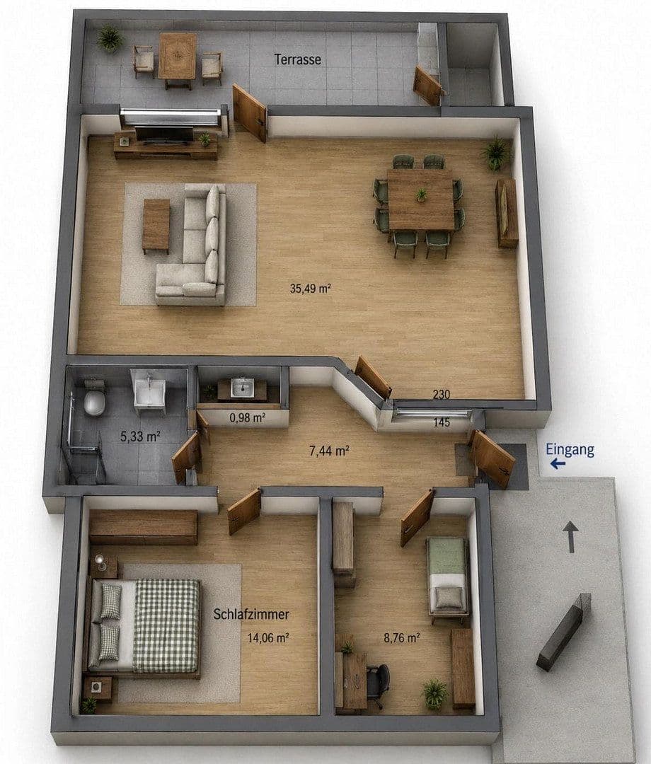 Predaj bytu 3-izbový 75 m², Am Ems-Vechte-Kanal 45, Nordhorn, Dolné Sasko Predaj bytu 3-izbový 75 m², Am Ems-Vechte-Kanal 45, Nordhorn, Dolné Sasko