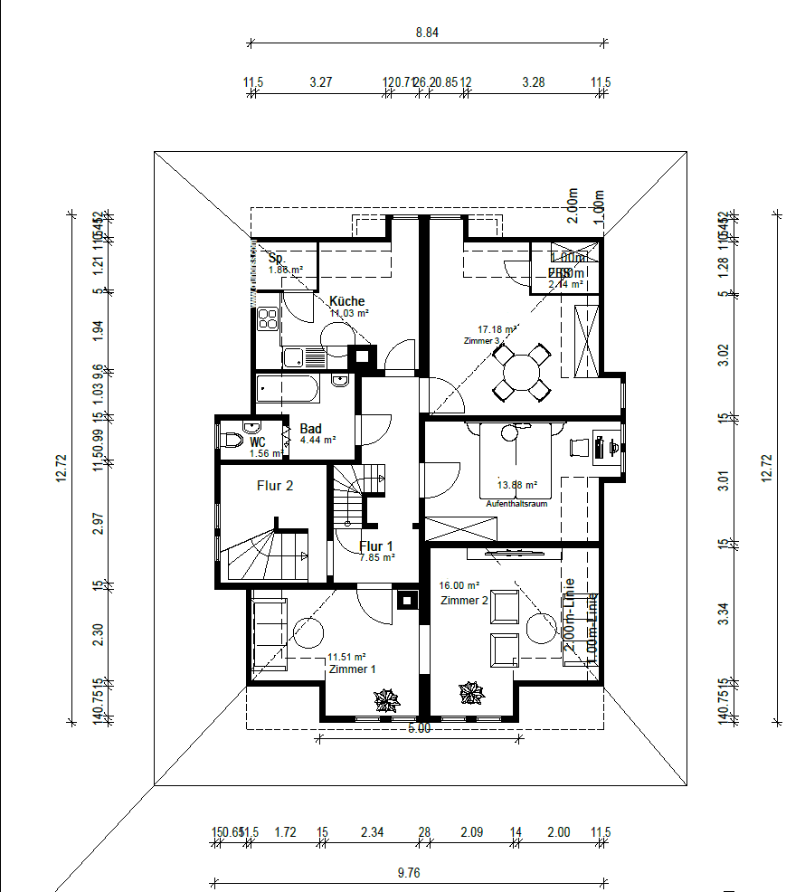 Prenájom bytu 35 m², Römerstraße 39, Heilbronn, Bádensko-Wurttembersko Prenájom bytu 35 m², Römerstraße 39, Heilbronn, Bádensko-Wurttembersko