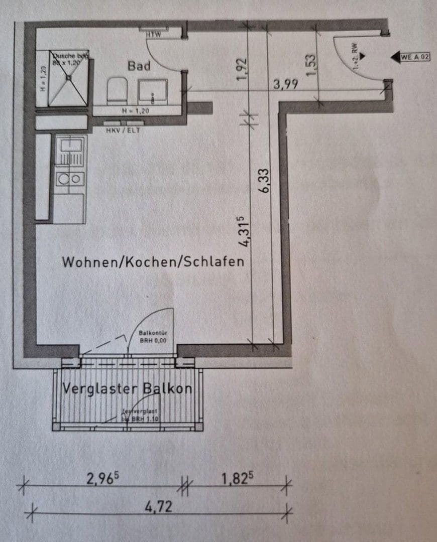 Prenájom bytu 1-izbový 35 m², Rembrandtstr. 21, Berlin, Berlín Prenájom bytu 1-izbový 35 m², Rembrandtstr. 21, Berlin, Berlín