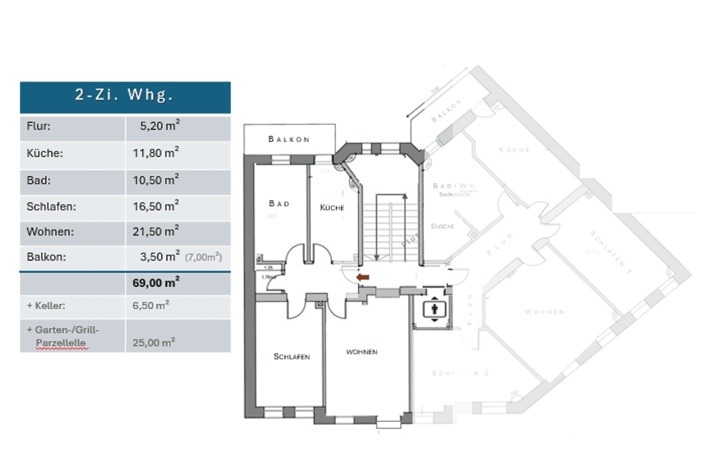 Predaj bytu 2-izbový 69 m², Portitzer Str. 12, Leipzig, Sasko Predaj bytu 2-izbový 69 m², Portitzer Str. 12, Leipzig, Sasko
