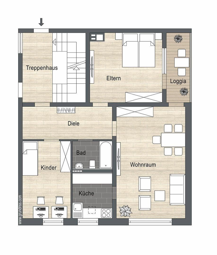 Prenájom bytu 3-izbový 80 m², Essen, Severné Porýnie - Westfálsko Prenájom bytu 3-izbový 80 m², Essen, Severné Porýnie - Westfálsko