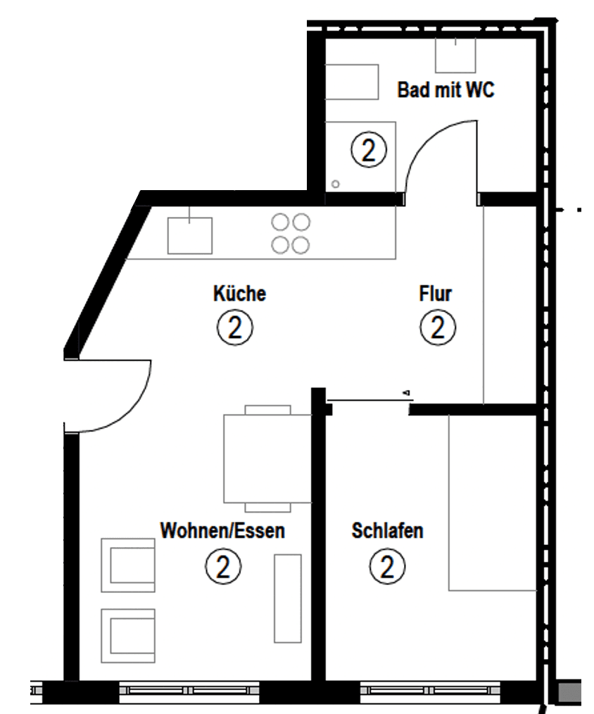 Prenájom bytu 2-izbový 31 m², Plieningen, Bádensko-Wurttembersko Prenájom bytu 2-izbový 31 m², Plieningen, Bádensko-Wurttembersko