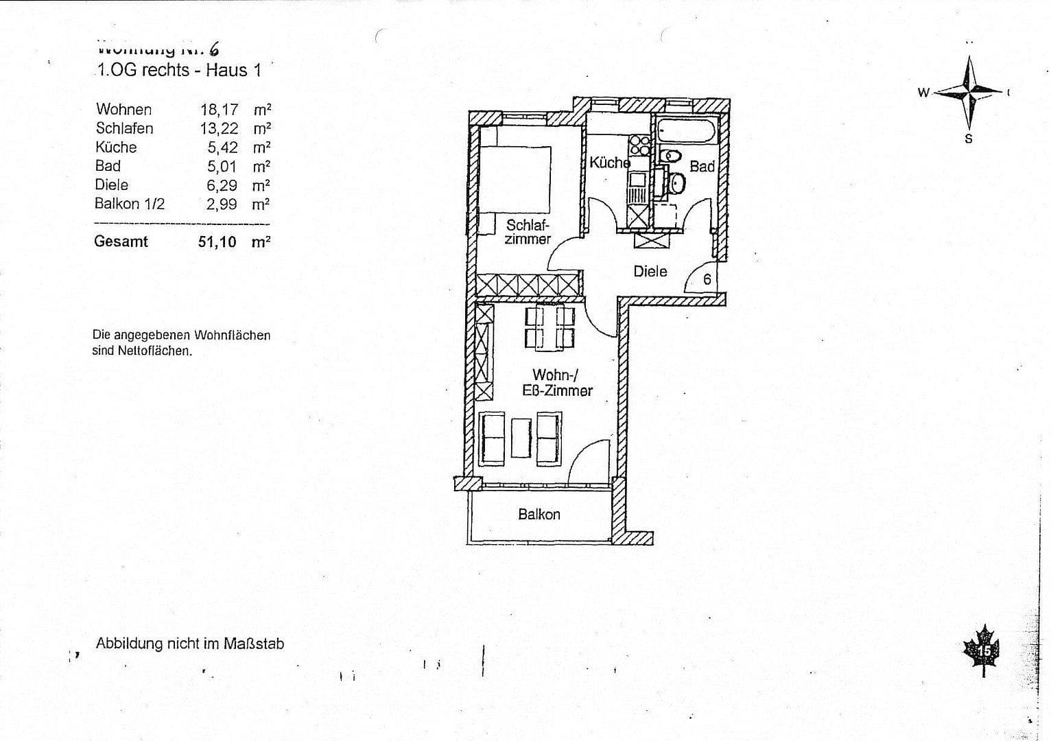 Prenájom bytu 2-izbový 51 m², Oberländerstrasse 76, Augsburg, Bavorsko Prenájom bytu 2-izbový 51 m², Oberländerstrasse 76, Augsburg, Bavorsko