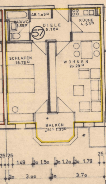 Prenájom bytu 2-izbový 55 m², Angelus-Silesius-Str. 1, Freiburg, Bádensko-Wurttembersko Prenájom bytu 2-izbový 55 m², Angelus-Silesius-Str. 1, Freiburg, Bádensko-Wurttembersko