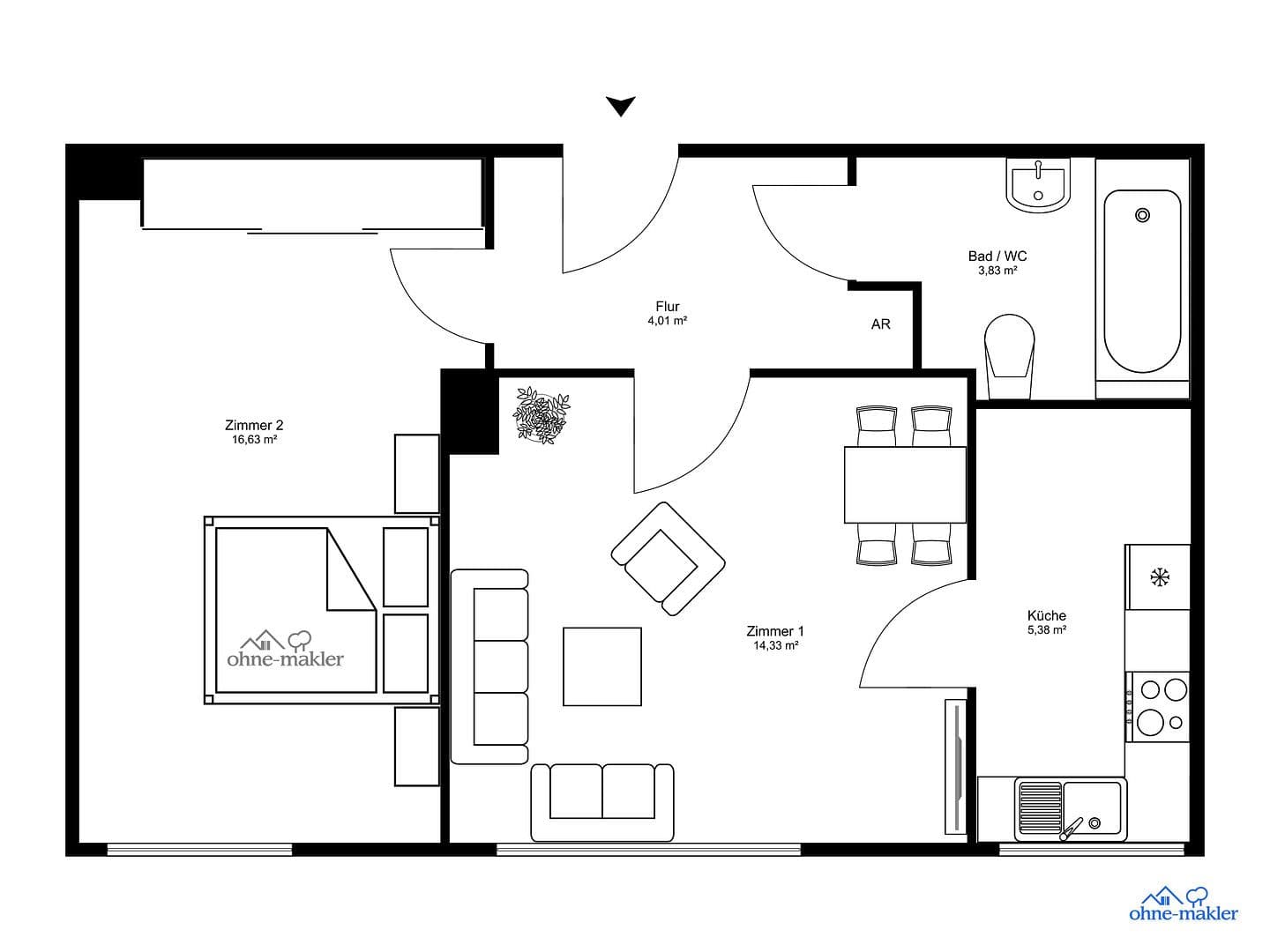 Predaj bytu 2-izbový 45 m², Berlin - Schöneberg, Berlín Predaj bytu 2-izbový 45 m², Berlin - Schöneberg, Berlín