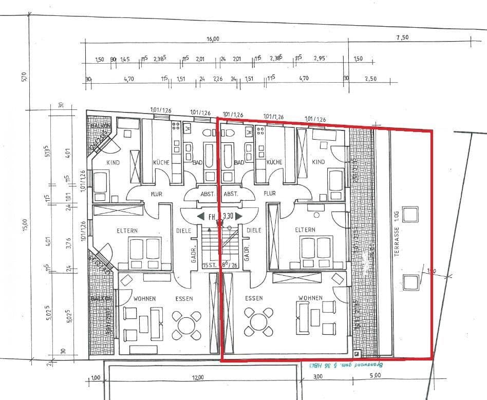 Prenájom bytu 3-izbový 125 m², Mörsweg 32, Groß-Umstadt, Hesensko Prenájom bytu 3-izbový 125 m², Mörsweg 32, Groß-Umstadt, Hesensko