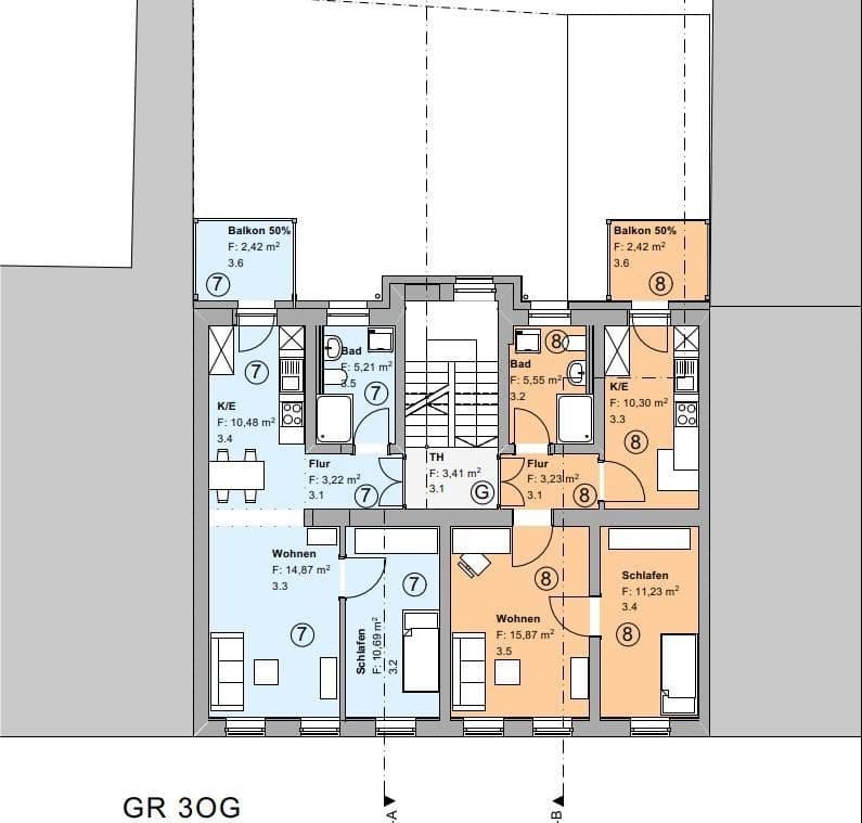 Prenájom bytu 2-izbový 47 m², Streiberstr. 7, Halle, Sasko-Anhaltsko Prenájom bytu 2-izbový 47 m², Streiberstr. 7, Halle, Sasko-Anhaltsko