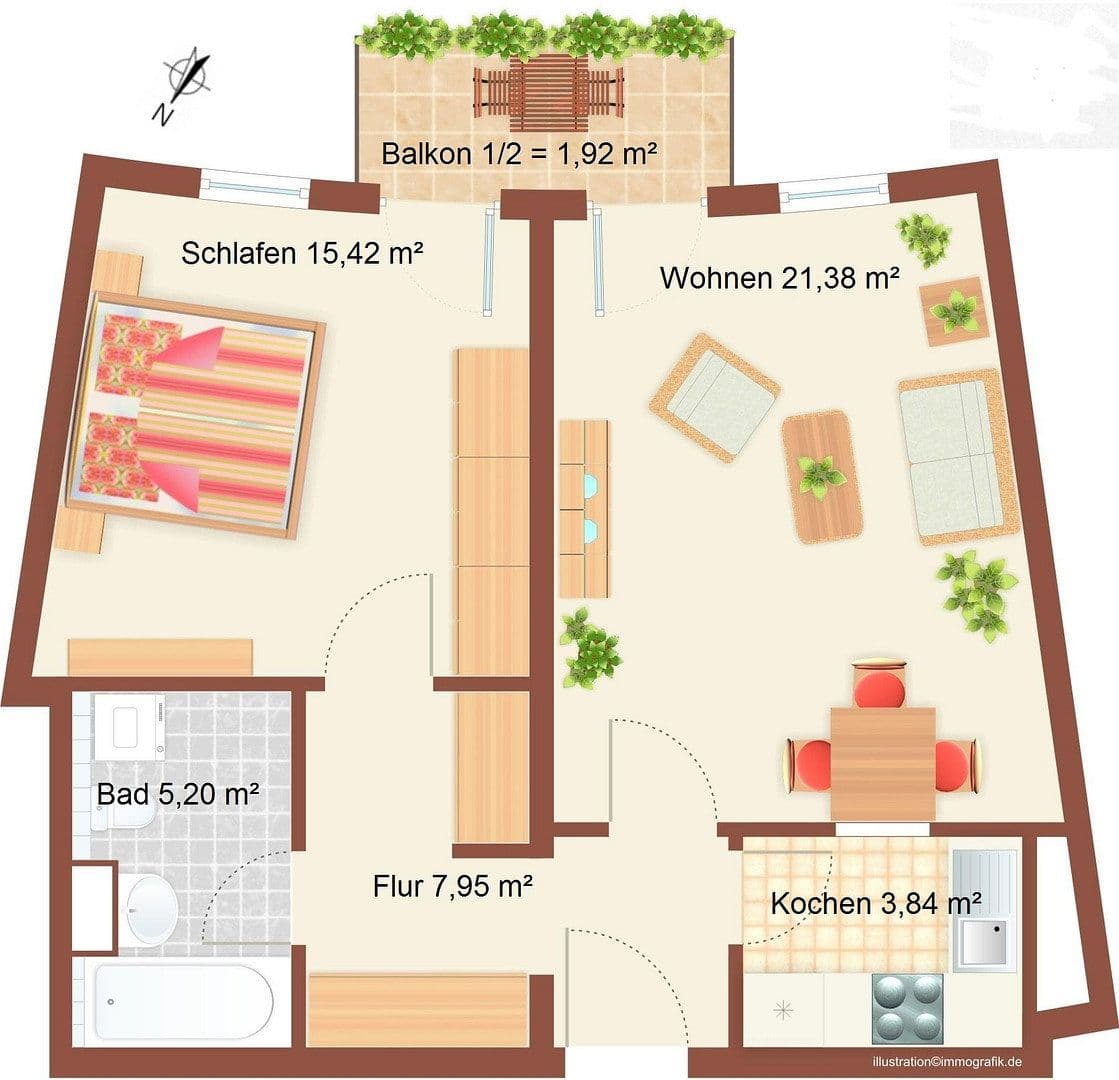 Predaj bytu 2-izbový 56 m², Stuttgarter Allee 37, Leipzig, Sasko Predaj bytu 2-izbový 56 m², Stuttgarter Allee 37, Leipzig, Sasko