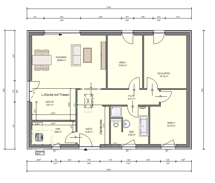 Predaj domu 109 m², pozemok 832 m², Ponnsdorfer Weg 4, Sonnewalde, Brandenbursko Predaj domu 109 m², pozemok 832 m², Ponnsdorfer Weg 4, Sonnewalde, Brandenbursko