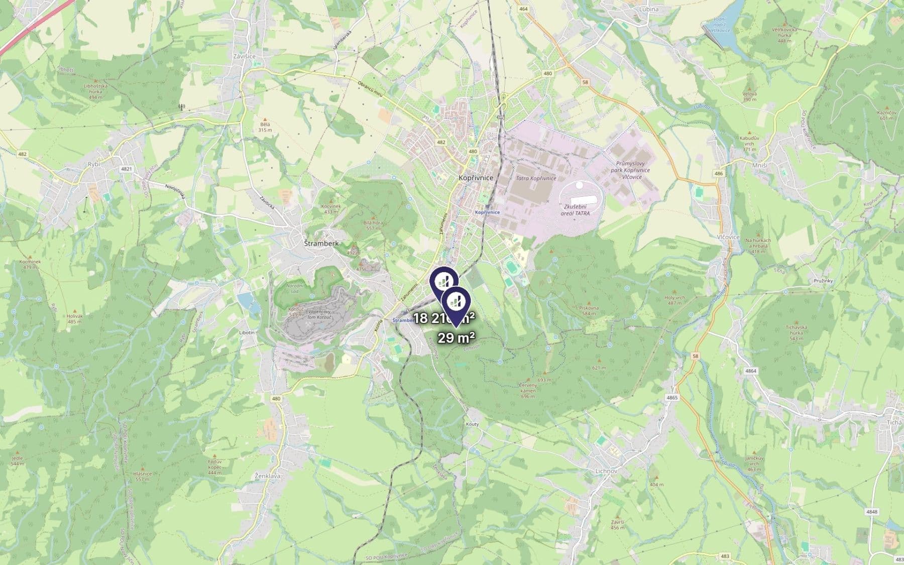 Predaj pozemku 6.082 m², Kopřivnice, Moravskoslezský kraj Predaj pozemku 6.082 m², Kopřivnice, Moravskoslezský kraj