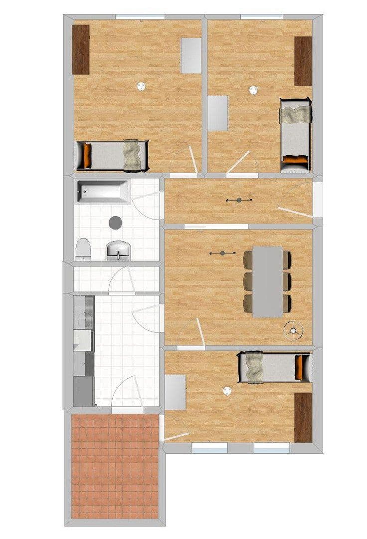 Prenájom bytu 35 m², Gütersloh, Severné Porýnie - Westfálsko Prenájom bytu 35 m², Gütersloh, Severné Porýnie - Westfálsko
