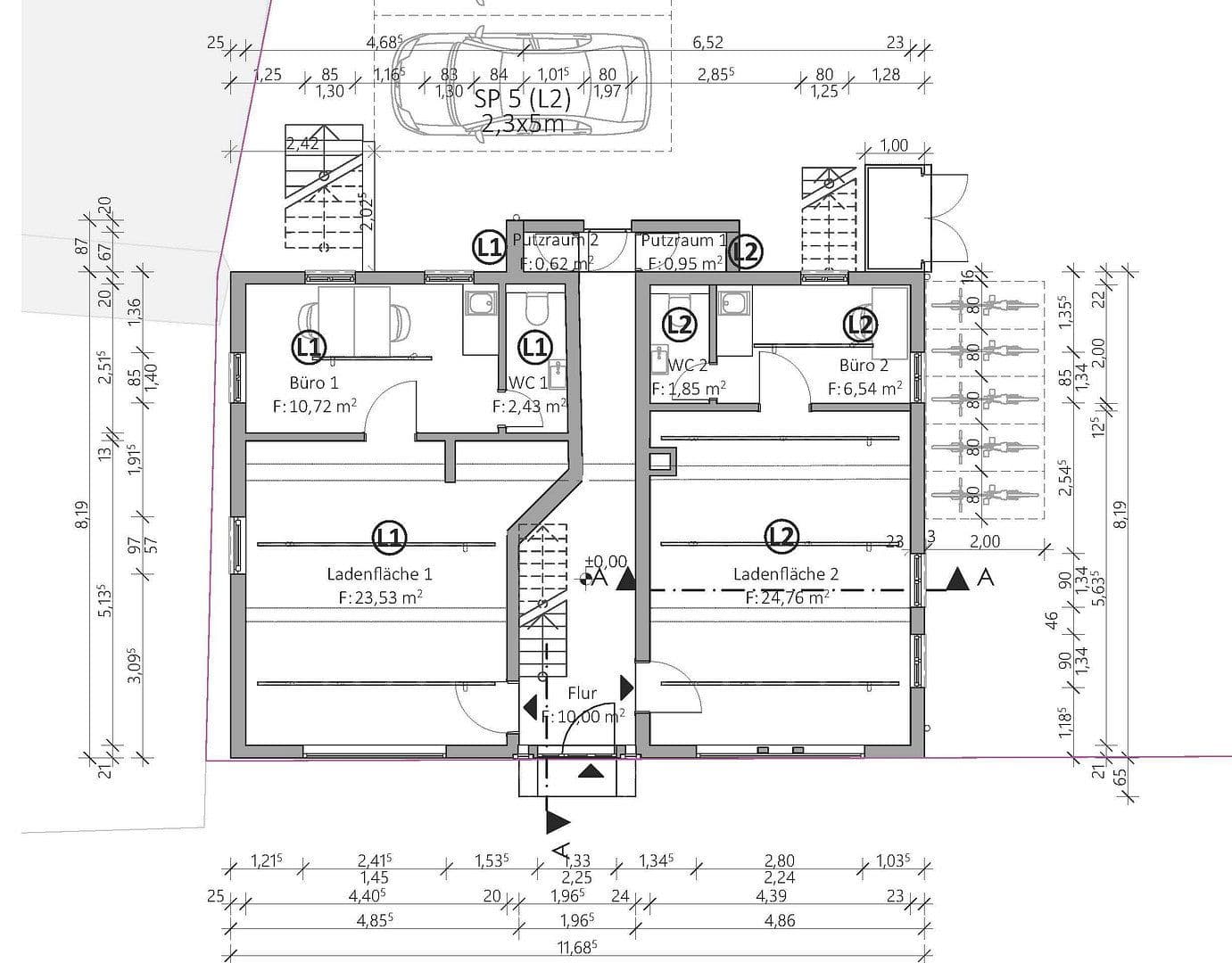 Prenájom nebytového priestoru 37 m², Braunstraße 23, Michelstadt, Hesensko Prenájom nebytového priestoru 37 m², Braunstraße 23, Michelstadt, Hesensko