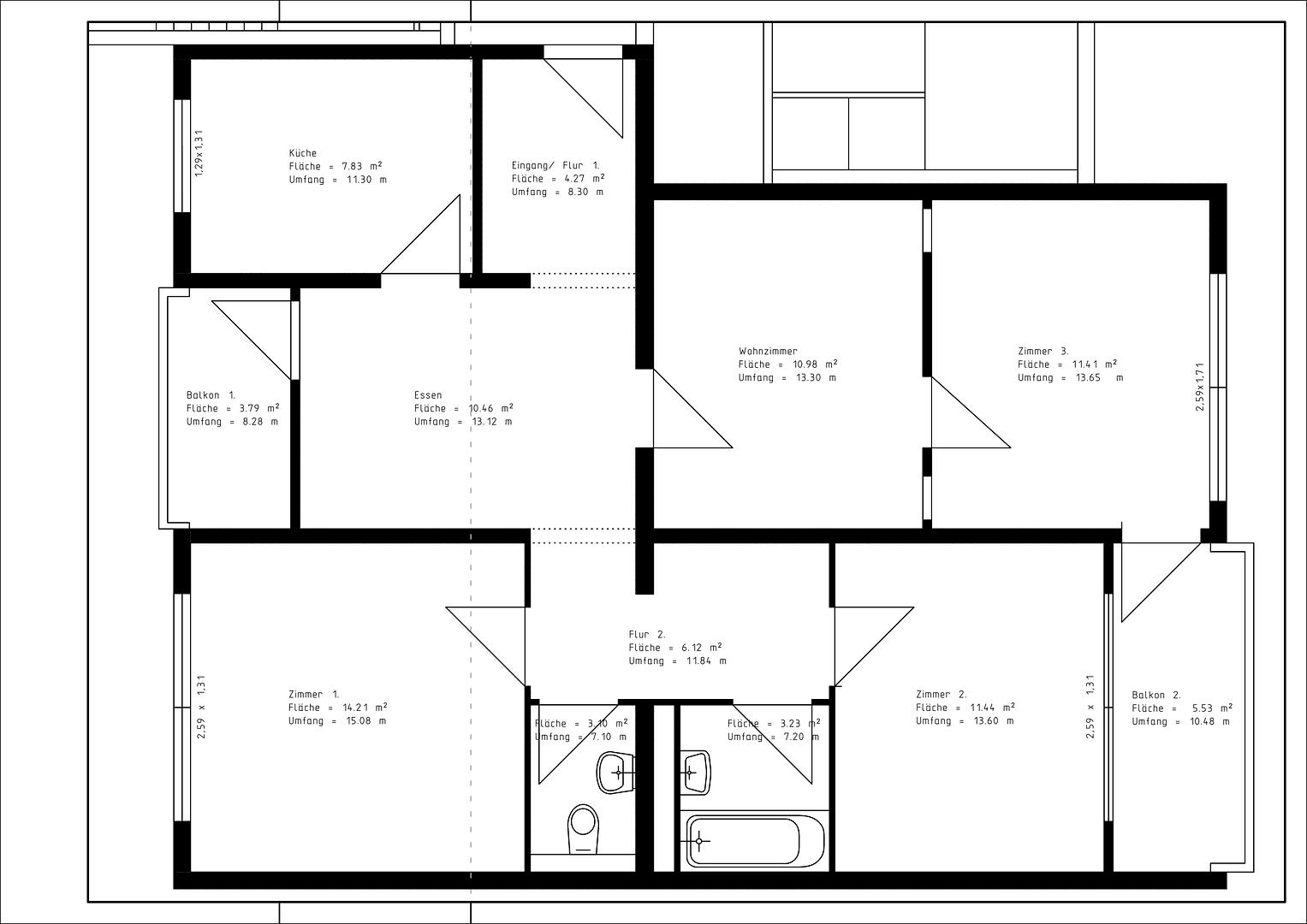 Prenájom bytu 4-izbový 93 m², Darmstadt - Kranichstein, Hesensko Prenájom bytu 4-izbový 93 m², Darmstadt - Kranichstein, Hesensko