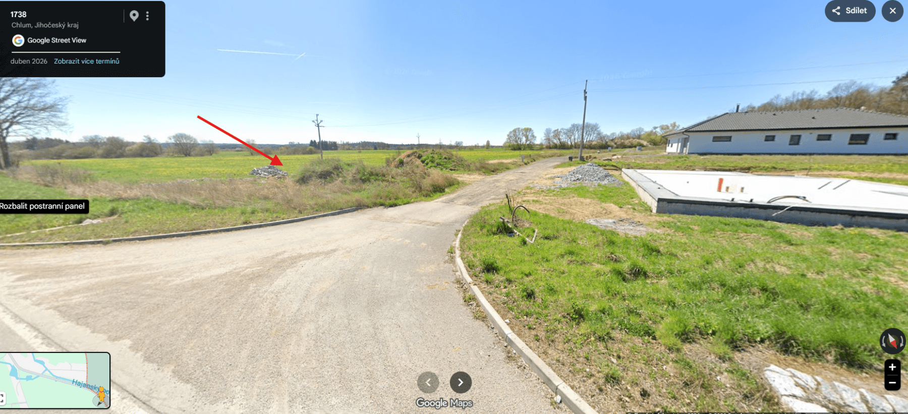 Predaj pozemku 1.168 m², Hajany, Jihočeský kraj Predaj pozemku 1.168 m², Hajany, Jihočeský kraj