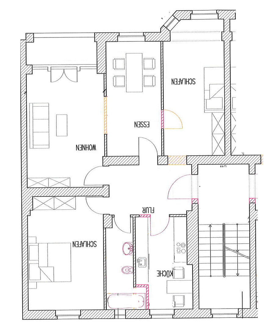 Prenájom bytu 4-izbový 103 m², Magdalenenstraße 21, Berlin, Berlín Prenájom bytu 4-izbový 103 m², Magdalenenstraße 21, Berlin, Berlín