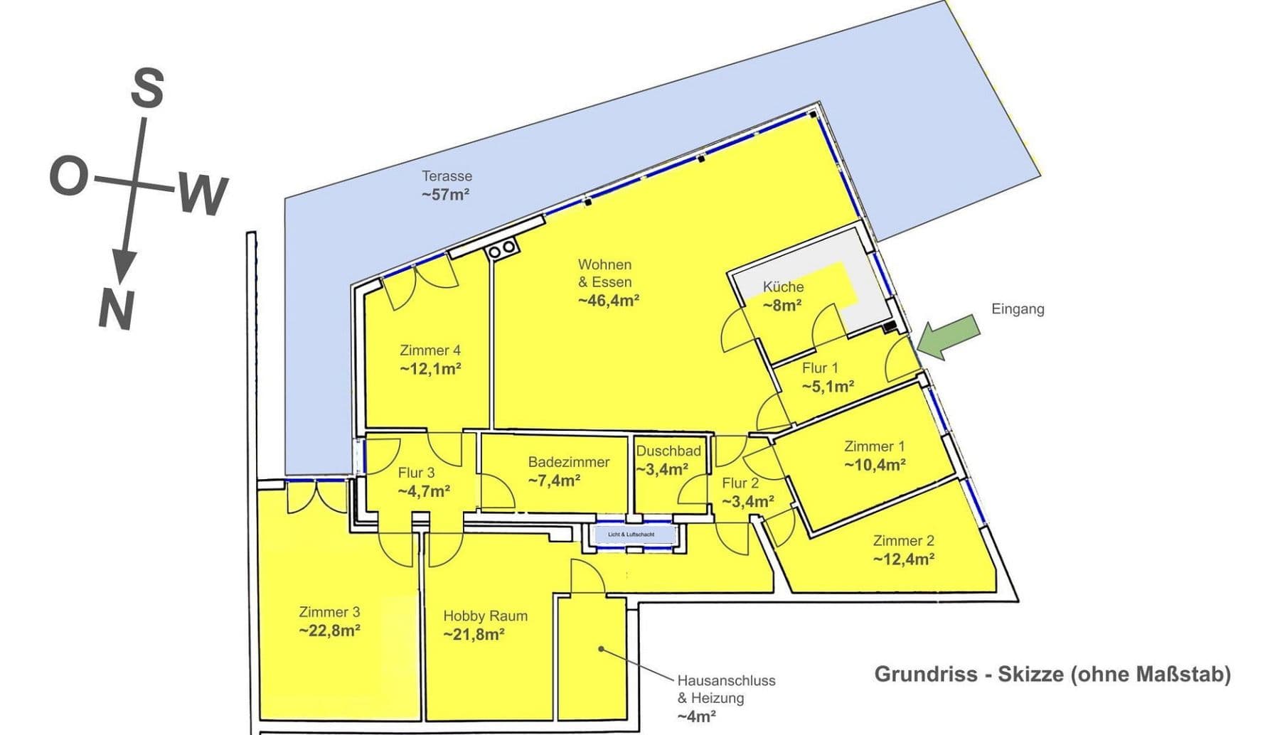 Prenájom bytu 5-izbový 149 m², Stade, Dolné Sasko Prenájom bytu 5-izbový 149 m², Stade, Dolné Sasko