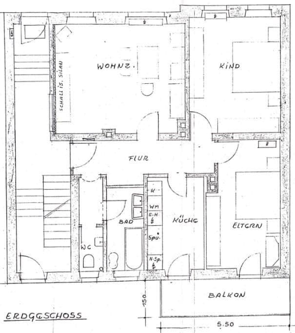 Prenájom bytu 3-izbový 86 m², Bamberg, Bavorsko Prenájom bytu 3-izbový 86 m², Bamberg, Bavorsko