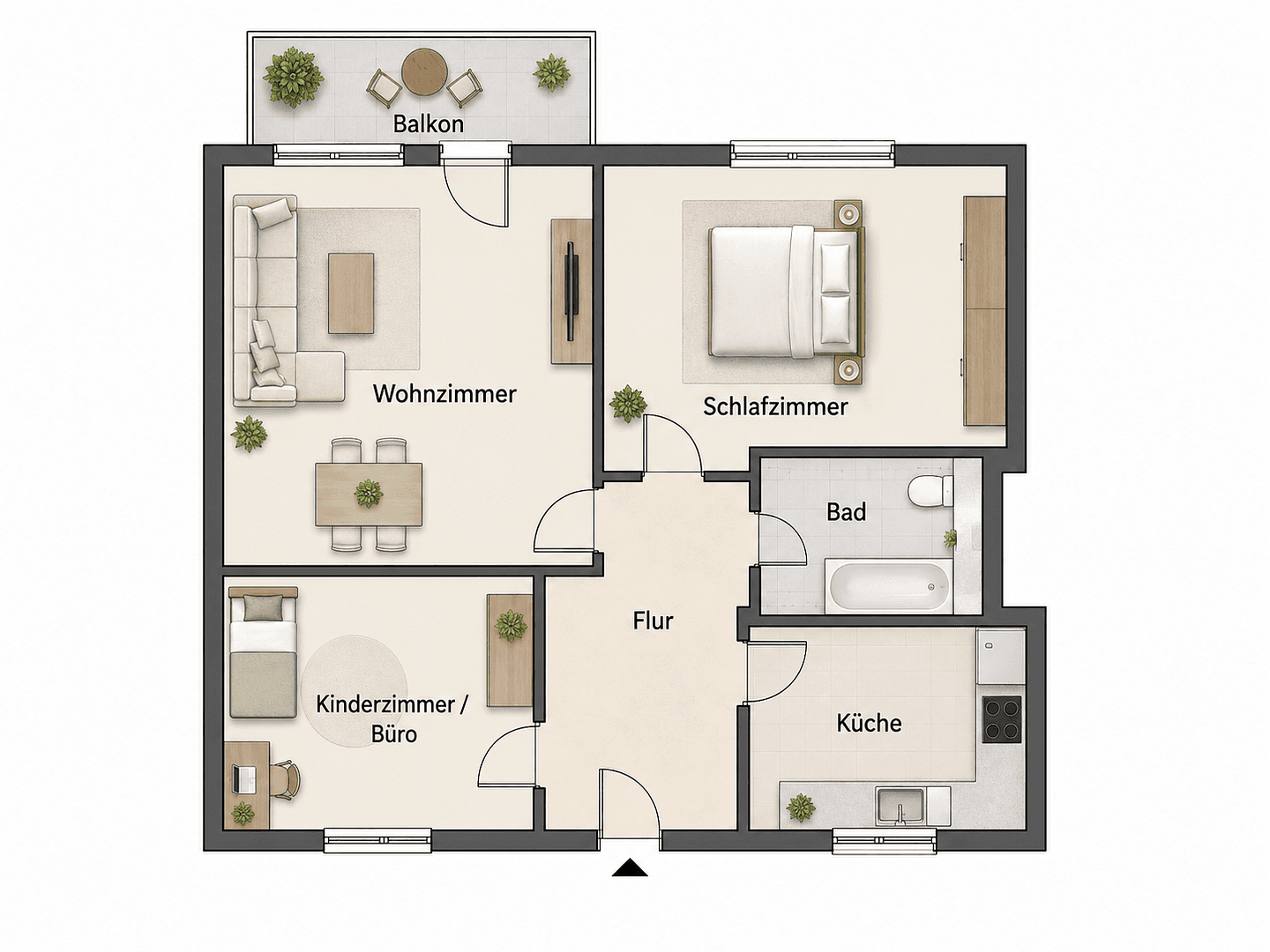 Predaj bytu 3-izbový 75 m², Würzburg, Bavorsko Predaj bytu 3-izbový 75 m², Würzburg, Bavorsko