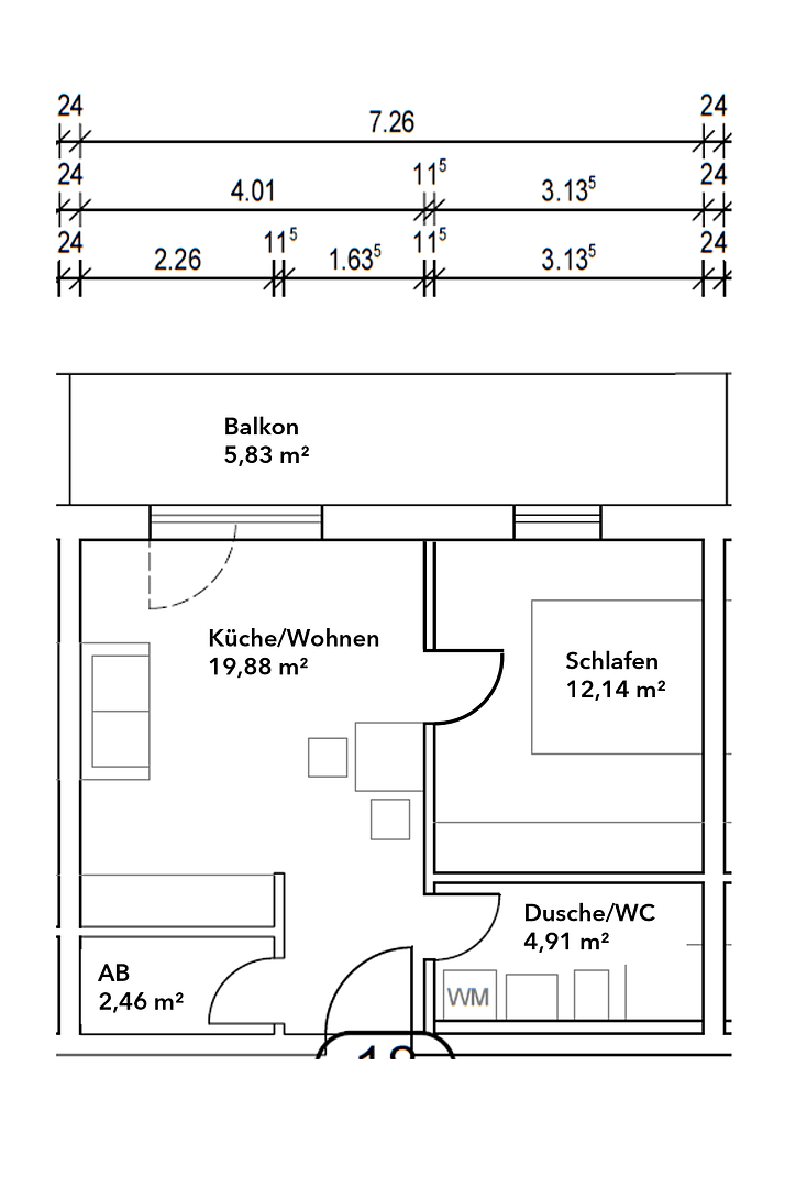 Prenájom bytu 2-izbový 45 m², Alte Amberger Str. 3, Kemnath, Bavorsko Prenájom bytu 2-izbový 45 m², Alte Amberger Str. 3, Kemnath, Bavorsko