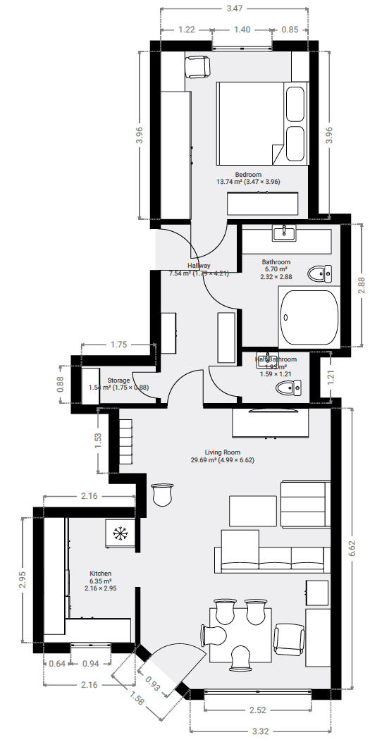 Prenájom bytu 2-izbový 71 m², Frankfurt am Main, Hesensko Prenájom bytu 2-izbový 71 m², Frankfurt am Main, Hesensko