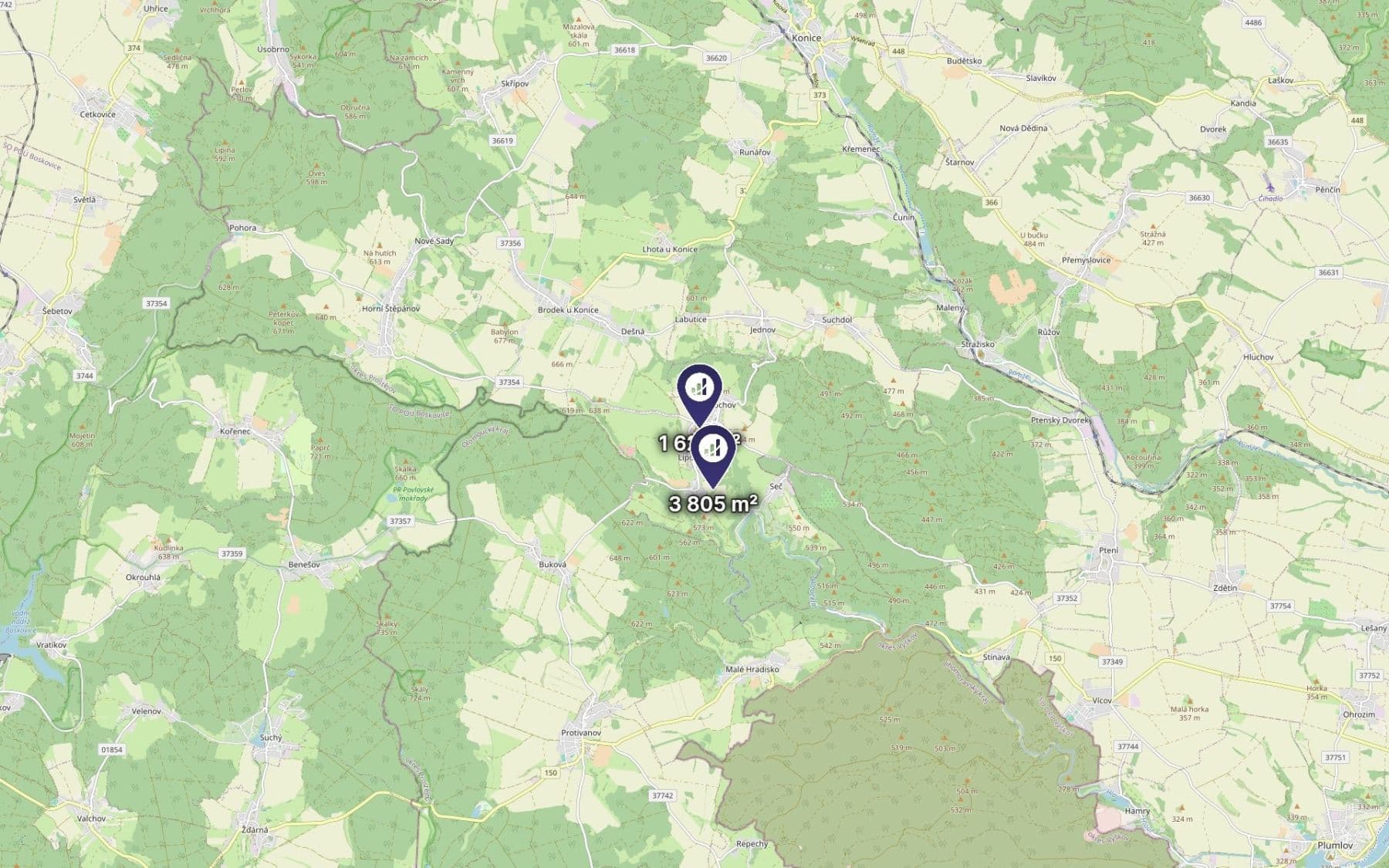 Predaj pozemku 1.085 m², Lipová, Olomoucký kraj Predaj pozemku 1.085 m², Lipová, Olomoucký kraj