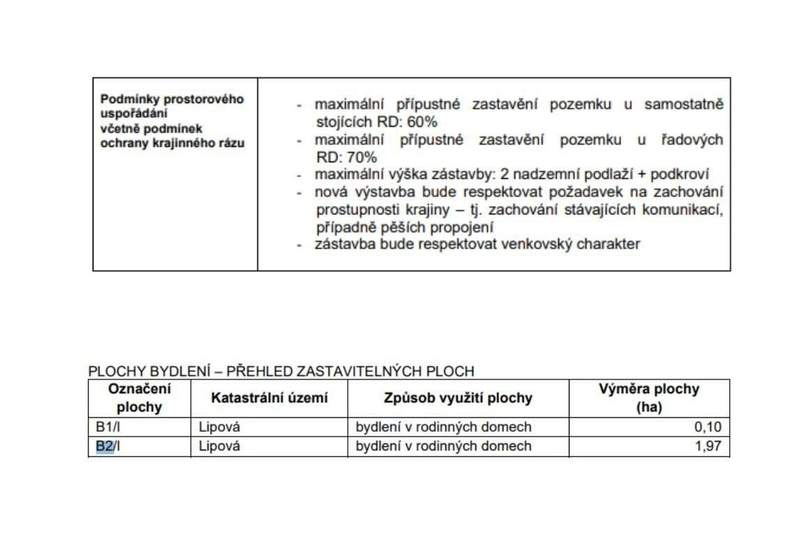 Predaj pozemku 1.085 m², Lipová, Olomoucký kraj Predaj pozemku 1.085 m², Lipová, Olomoucký kraj