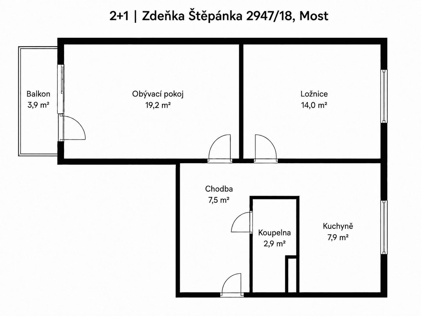 Predaj bytu 2-izbový 55 m², Zdeňka Štěpánka, Most, Ústecký kraj Predaj bytu 2-izbový 55 m², Zdeňka Štěpánka, Most, Ústecký kraj