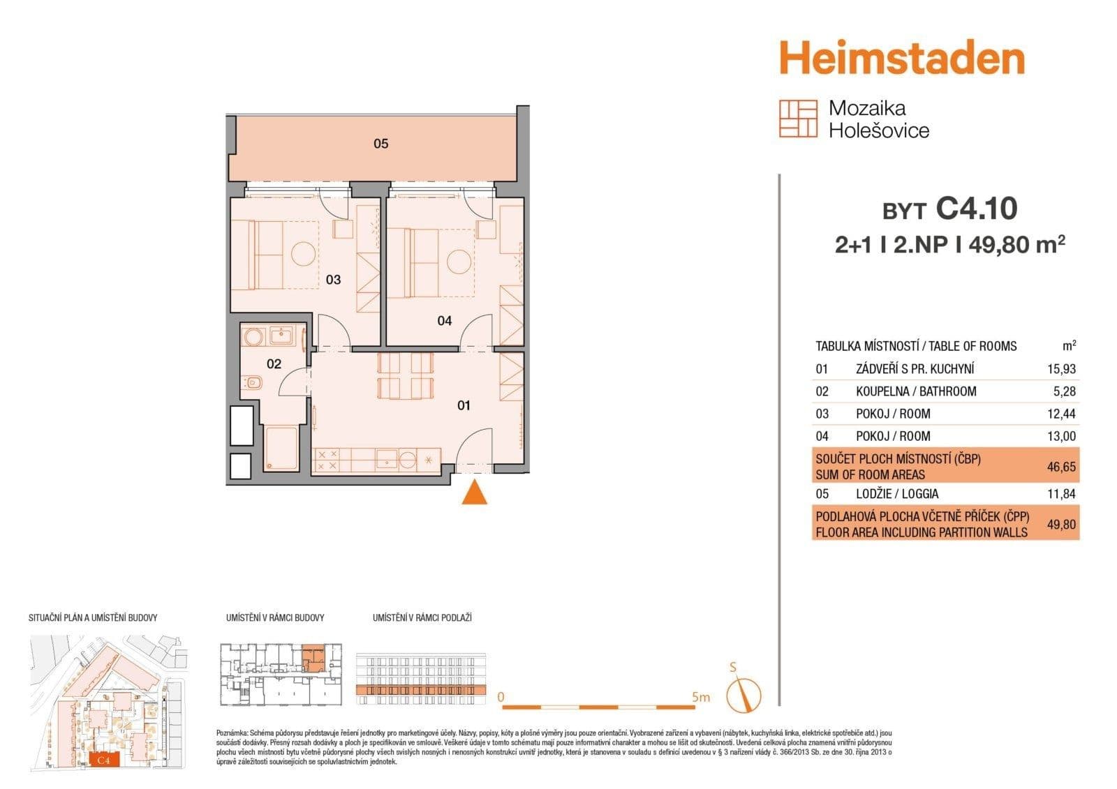 Prenájom bytu 2-izbový 52 m², Vrbenského, Praha, Praha Prenájom bytu 2-izbový 52 m², Vrbenského, Praha, Praha