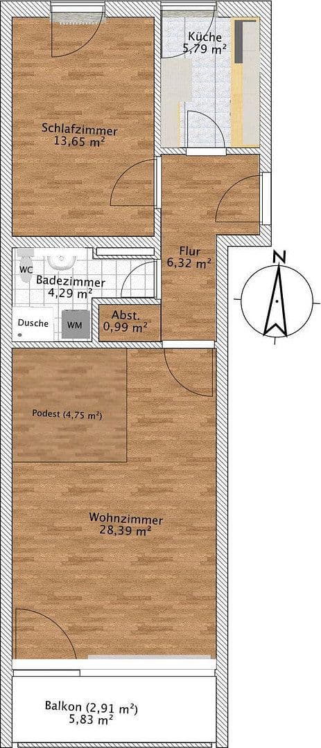 Predaj bytu 2-izbový 62 m², Georgenschwaigstraße 29, München, Bavorsko Predaj bytu 2-izbový 62 m², Georgenschwaigstraße 29, München, Bavorsko