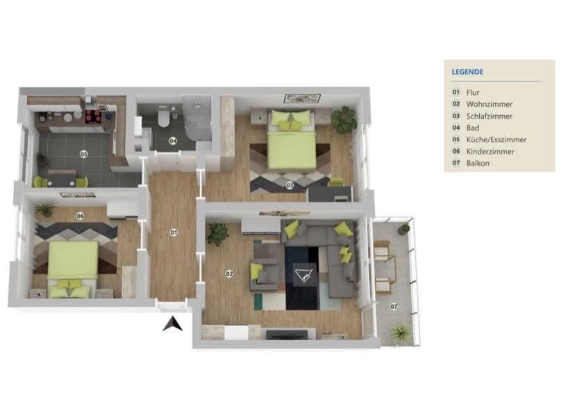 Prenájom bytu 3-izbový 70 m², Seligenstadt, Hesensko Prenájom bytu 3-izbový 70 m², Seligenstadt, Hesensko