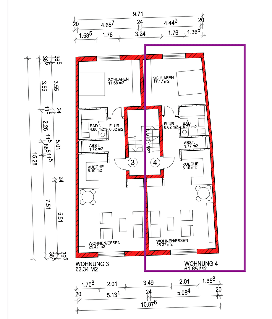 Prenájom bytu 2-izbový 60 m², Kohlenstraße 7/1, Rastatt, Bádensko-Wurttembersko Prenájom bytu 2-izbový 60 m², Kohlenstraße 7/1, Rastatt, Bádensko-Wurttembersko