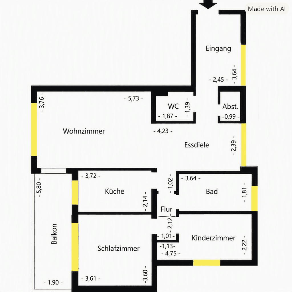 Prenájom bytu 3-izbový 92 m², Im Wohnpark 38, Bergheim, Severné Porýnie - Westfálsko Prenájom bytu 3-izbový 92 m², Im Wohnpark 38, Bergheim, Severné Porýnie - Westfálsko