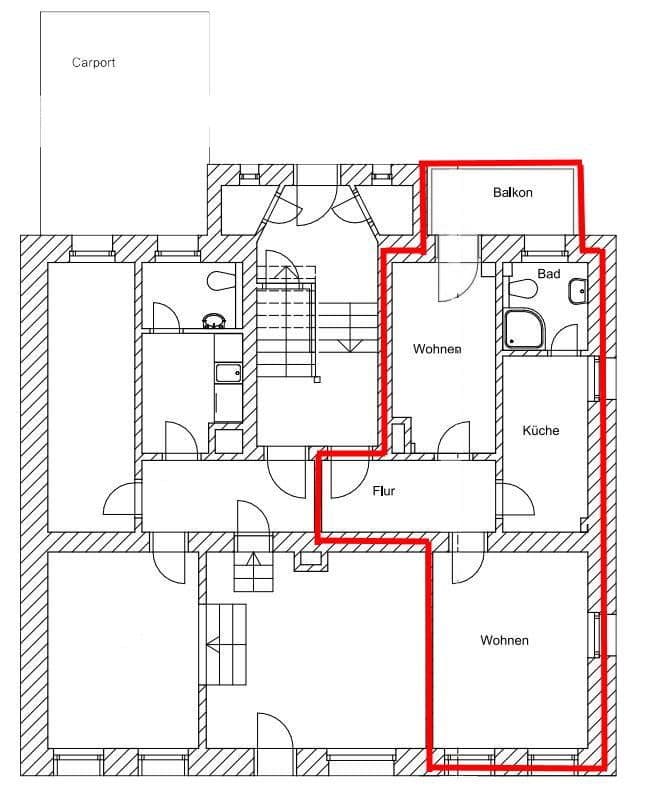 Prenájom bytu 2-izbový 43 m², Stötteritzer Landstraße 30, Leipzig, Sasko Prenájom bytu 2-izbový 43 m², Stötteritzer Landstraße 30, Leipzig, Sasko