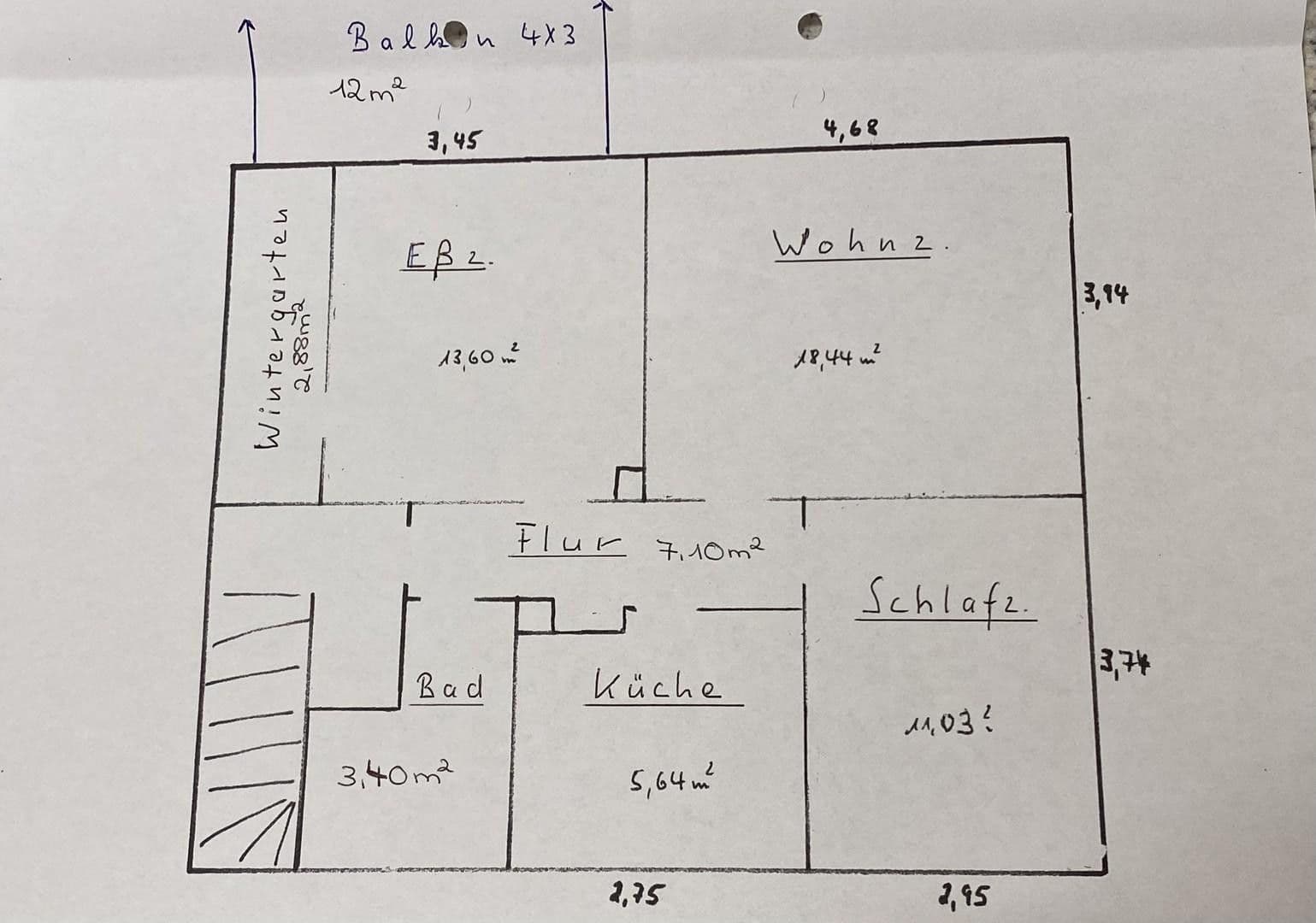 Prenájom bytu 4-izbový 80 m², Sehnde, Dolné Sasko Prenájom bytu 4-izbový 80 m², Sehnde, Dolné Sasko