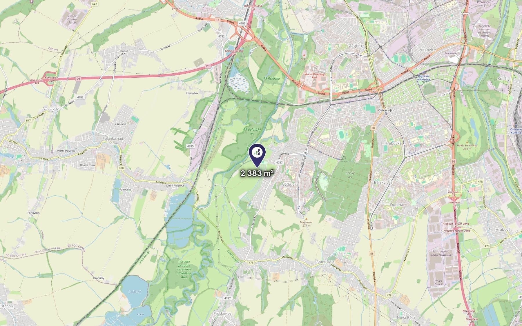 Predaj pozemku 1.192 m², Ostrava, Moravskoslezský kraj Predaj pozemku 1.192 m², Ostrava, Moravskoslezský kraj