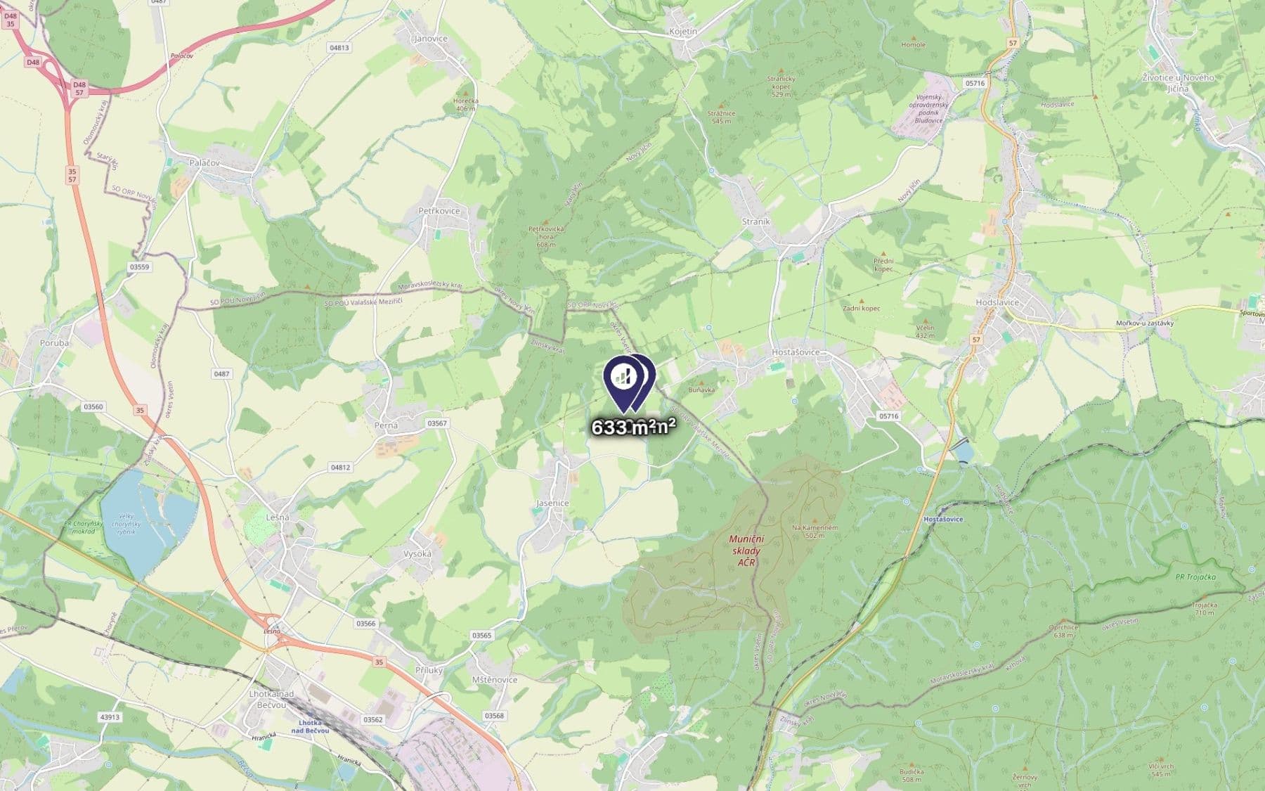 Predaj pozemku 1.470 m², Lešná, Zlínský kraj Predaj pozemku 1.470 m², Lešná, Zlínský kraj