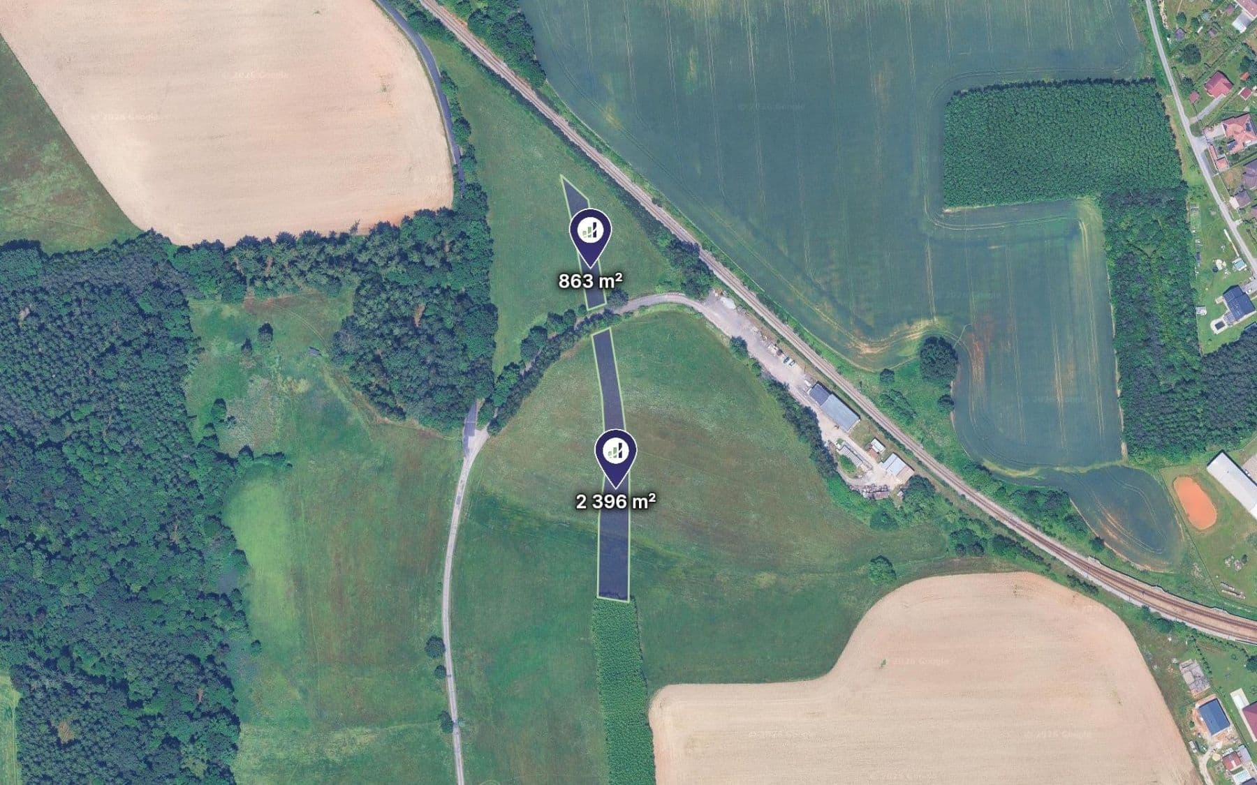 Predaj pozemku 3.259 m², Nedabyle, Jihočeský kraj Predaj pozemku 3.259 m², Nedabyle, Jihočeský kraj