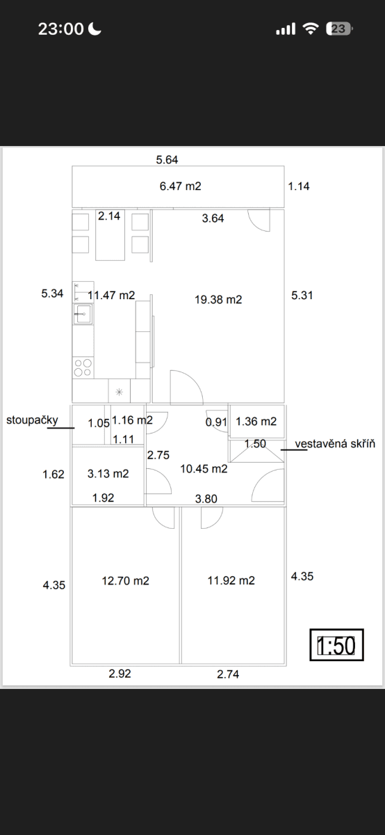 Prenájom bytu 3-izbový 75 m², Chotovická, Praha, Praha Prenájom bytu 3-izbový 75 m², Chotovická, Praha, Praha