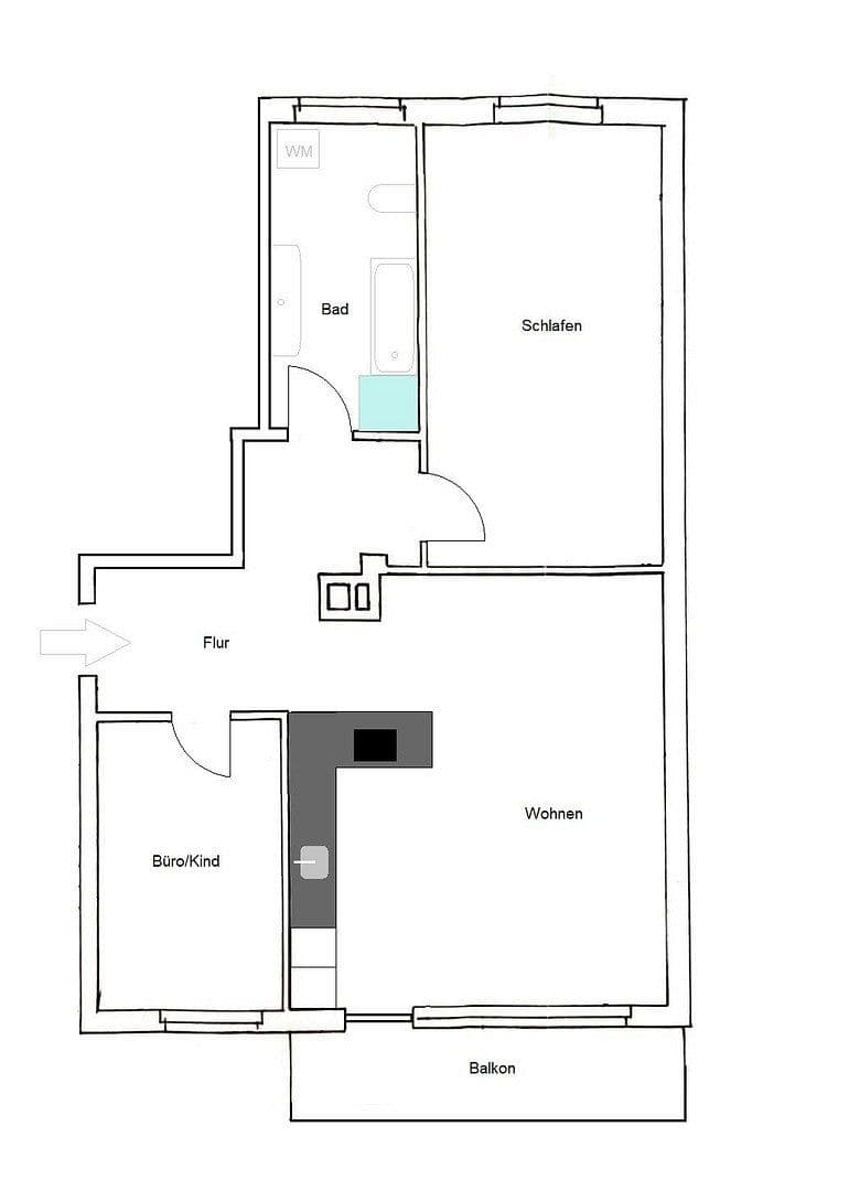 Predaj bytu 3-izbový 72 m², Hamburg, Hamburg Predaj bytu 3-izbový 72 m², Hamburg, Hamburg