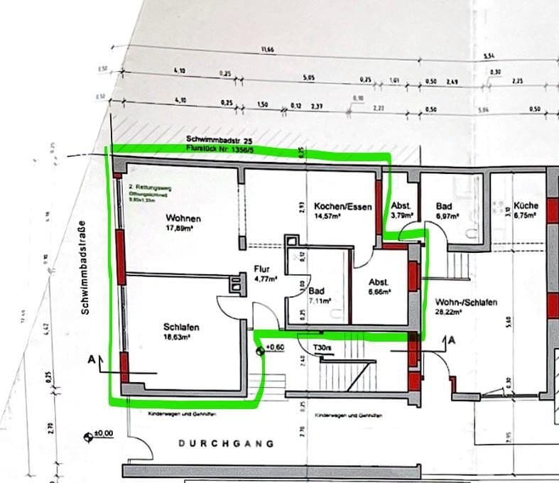 Prenájom bytu 2-izbový 70 m², Schwimmbadstr. 27, Bruchsal, Bádensko-Wurttembersko Prenájom bytu 2-izbový 70 m², Schwimmbadstr. 27, Bruchsal, Bádensko-Wurttembersko