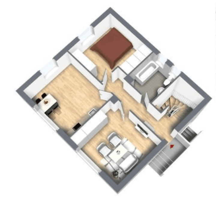 Prenájom bytu 2-izbový 63 m², Attenkirchen, Bavorsko Prenájom bytu 2-izbový 63 m², Attenkirchen, Bavorsko