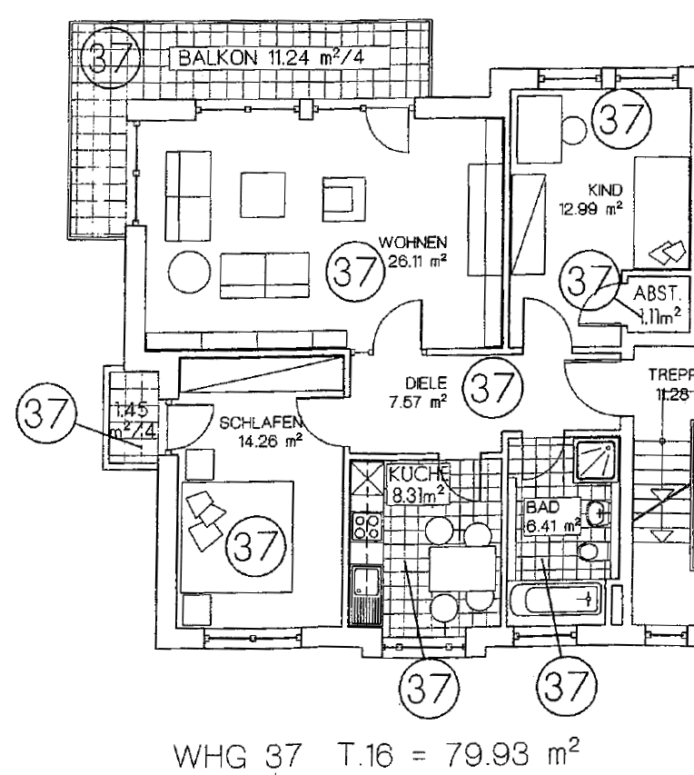 Prenájom bytu 3-izbový 80 m², Ellerried 6, Schwerin, Meklenbursko-Predpomoransko Prenájom bytu 3-izbový 80 m², Ellerried 6, Schwerin, Meklenbursko-Predpomoransko