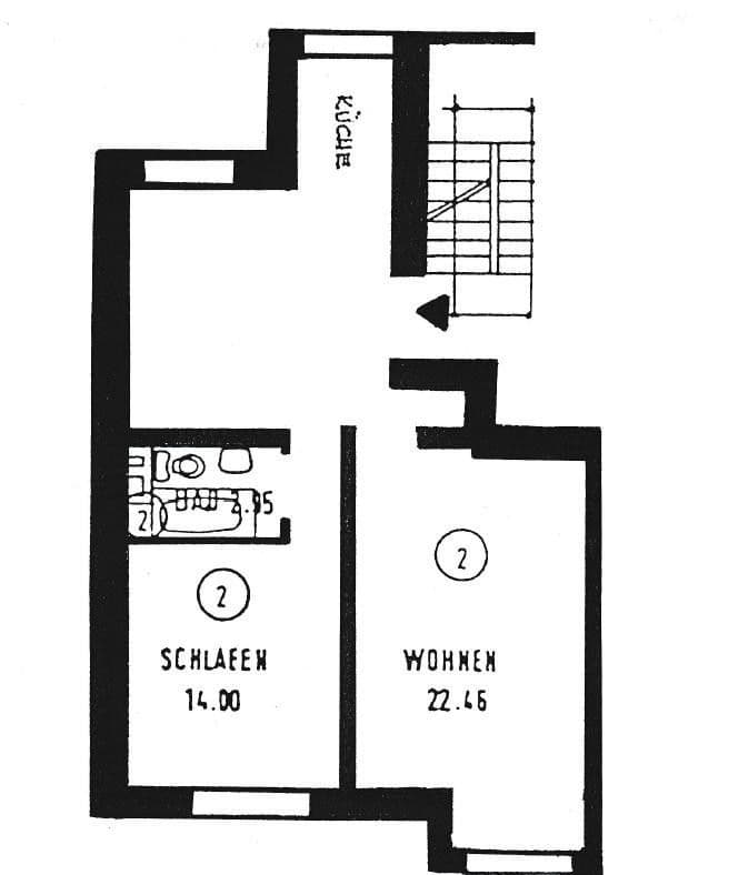 Predaj bytu 3-izbový 61 m², Frankfurt, Hesensko Predaj bytu 3-izbový 61 m², Frankfurt, Hesensko