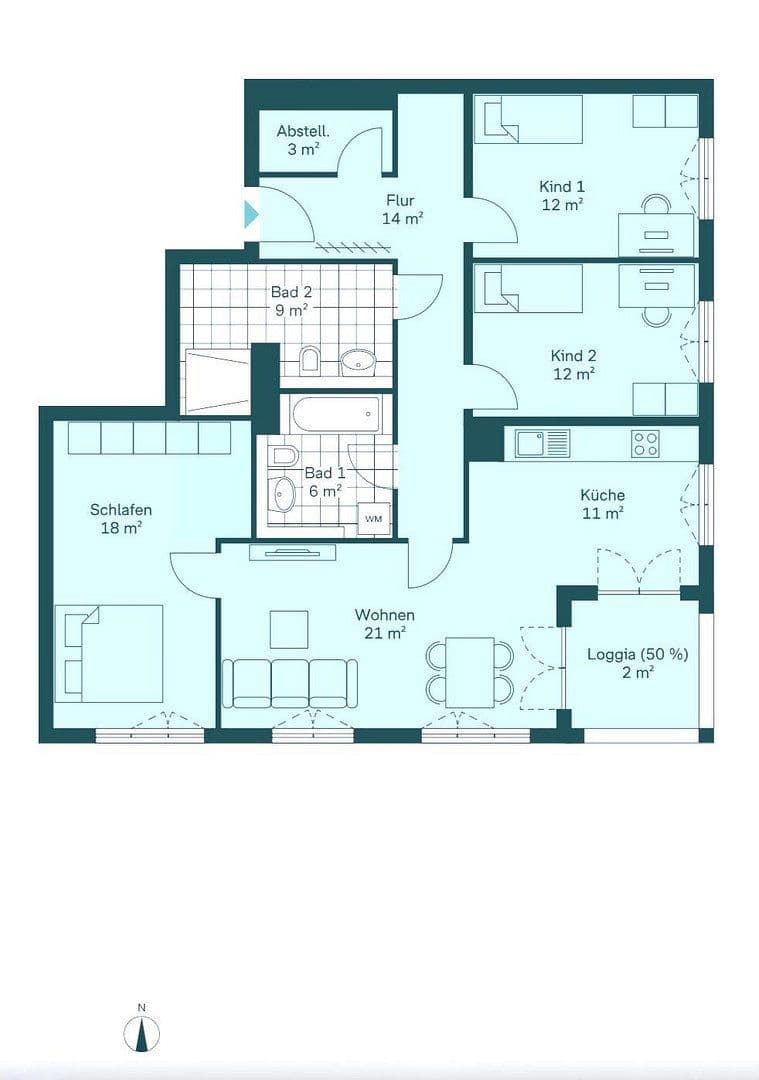 Prenájom bytu 4-izbový 110 m², Berlin, Berlín Prenájom bytu 4-izbový 110 m², Berlin, Berlín