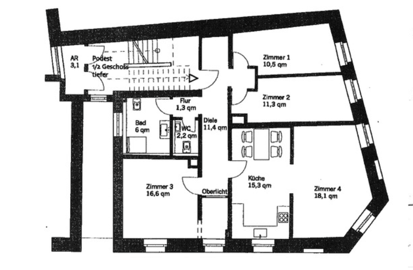 Prenájom bytu 5-izbový 94 m², Burgstr 87, SOLINGEN, Severné Porýnie - Westfálsko Prenájom bytu 5-izbový 94 m², Burgstr 87, SOLINGEN, Severné Porýnie - Westfálsko